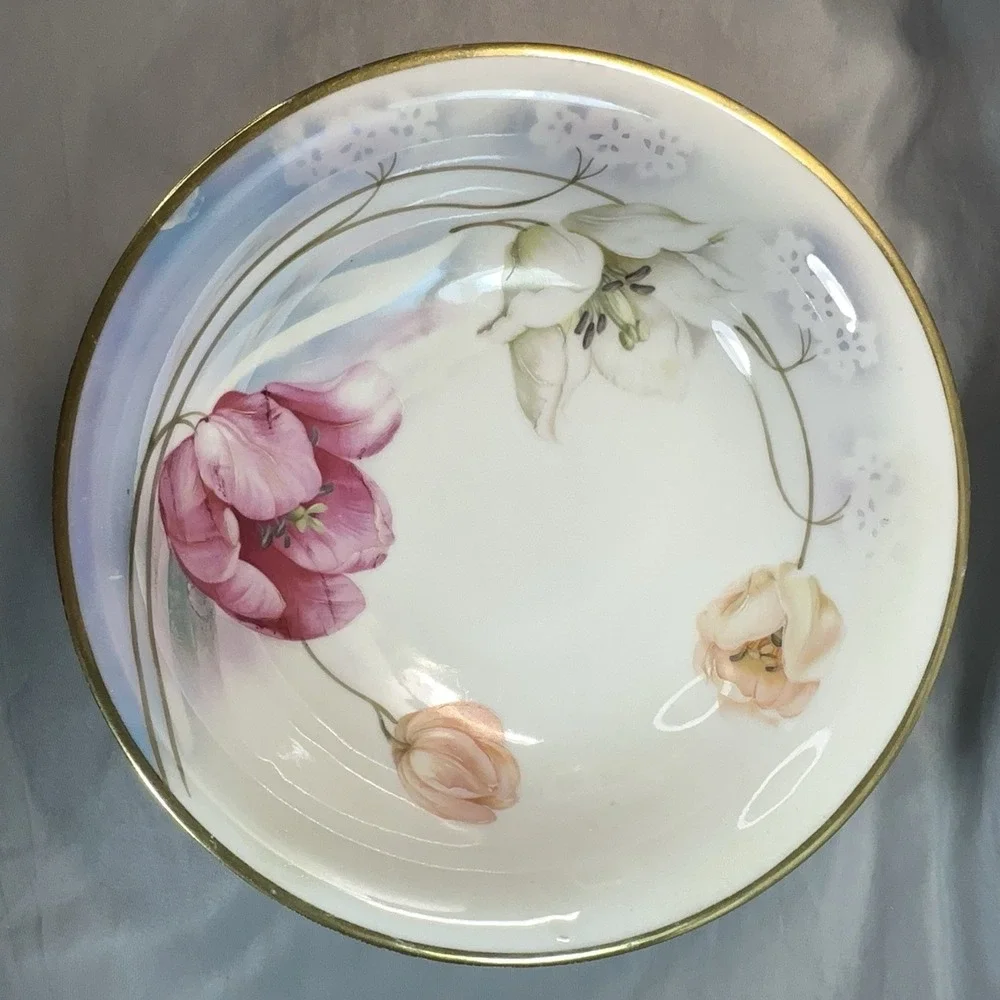Antique Prov Saxe ES Germany Serving Bowl 10